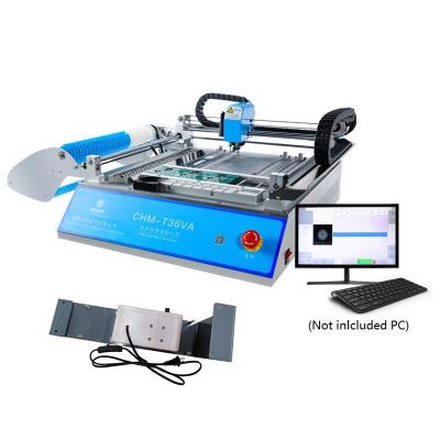 Китай CHMT36VA + фидер вибрации, выбор зрения настольный и SOP QFN машины 0402-5050 места продается