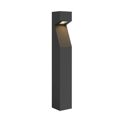 China 10W Square LED Bollard Light Optional 600/800/1000MM with Type-II Type-V and Type-IV Light Distribution for sale