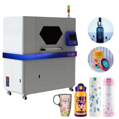 China Garment Shop Chenchu Professional Ultra High Speed Round UV Bottle Printer With 3-4 Heads Water Bottle Cup Jar for sale