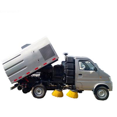 China Gate Road Cleaning China Factory Sell USD 5000 Mini 3000L 3T 5T Small Track Wet Road Sweeper Truck for sale