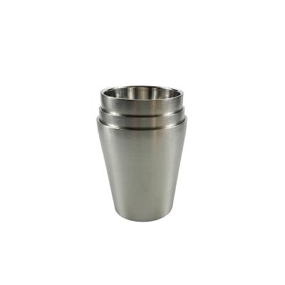 China Sustainable Wholesale Stainless Steel Coffee Mugs 175ml 260ml 300ml Double Wall Insulated Water Tea Beer Cugs for sale