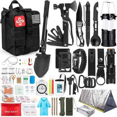 China Modern Survival Kit, Survival Gear First Aid Kit with Compatible Molle System Bag and Rescue Tent, Outdoor Adventure, Camping for sale