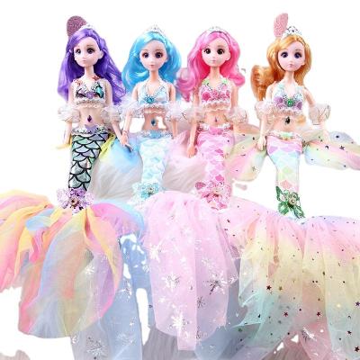 China Wholesale Fashion Princess Soft Plastic Dress Up Doll Play Set Mini Mermaid Toys Dolls For Girls for sale