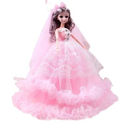 China 45cm Soft Hot Selling Creative Dress Wedding Doll Set Doll Girl Gift Doll Children's Toy (No Gift Box) for sale