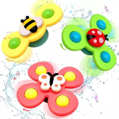China Toy Fun 3 Pieces Spinner with Suction Cup, Educational Fingertip Fidget Sensory Baby, Sucker Spinner for Stress Relief for Adult for sale