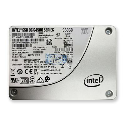 China SSD Used Original Brand SSD S4500 960G DC 2.5