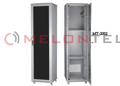 China Van het de Serverrek van de glasdeur Kabinet 100mm Diepte Koudgewalst Staal met Poederlaag het Eindigen Te koop