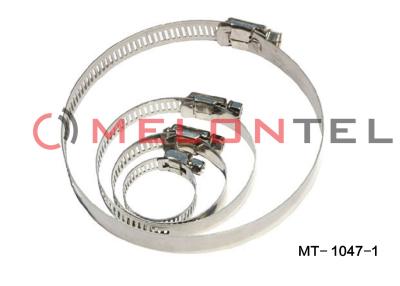 Chine Accessoires durables de FTTH, largeur de l'acier inoxydable 12mm de colliers de la conduite d'entraînement de ver à vendre