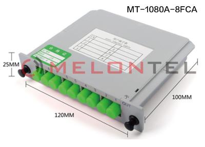 China 1 x 8 PLC Adapter van de de Distributiedoos FC van Rackmount van de Vezel de Optische Splitser Te koop