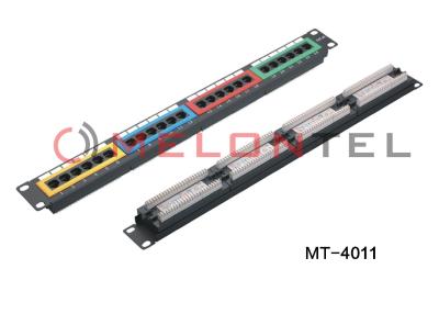 China Hoog - het Flardcomité 24 Haven CAT5E Cat6 van het dichtheidsnetwerk met Soort 4 Kleur Te koop
