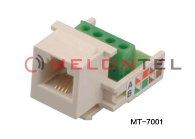 Chine Téléphone Jack trapézoïdal 110 de téléphone de débouchés de bâti de surface de CAT3 RJ11 6P4C modulaire à vendre