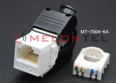 Chine Rupture compacte de clef de voûte de réseau en durée de vie modulaire de Jack RJ45 CAT6A Toolless longue à vendre