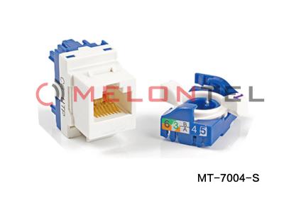Chine RJ45 UTP tournent le module trapézoïdal extérieur des débouchés Cat6 Toolless Jack de bâti pour la plaque avant à vendre