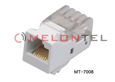Chine Clef de voûte blanche Jack du réseau RJ45 110 du chat 6 de débouchés de bâti de surface de couleur à vendre