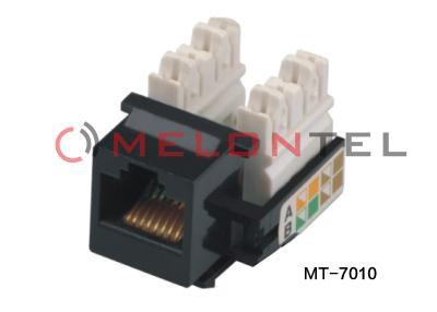 Chine Le poinçon trapézoïdal extérieur noir des débouchés Cat6 RJ45 Jack de bâti se tiennent vers le bas à vendre