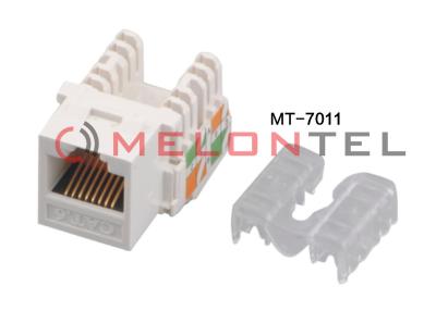 Chine Poinçon trapézoïdal industriellement compatible vers le bas Jack, connecteur du module Rj45 de Cat6 Rj45 à vendre