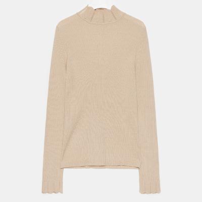 China Wholesale Cheap Anti-wrinkle Long Sleeve Knitted Casual Cotton Sweater Woman for sale