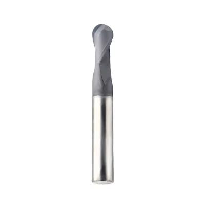 China Metric Carbide Milling Cutter 2 Blade Ball Nose Graphite Endmill Hard Steel Cutting Tools for sale
