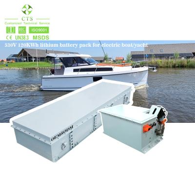 China CTS batería de litio de alta potencia 500V 120KWH 200kwh batería Lifepo4 para barco eléctrico yate Marina en venta