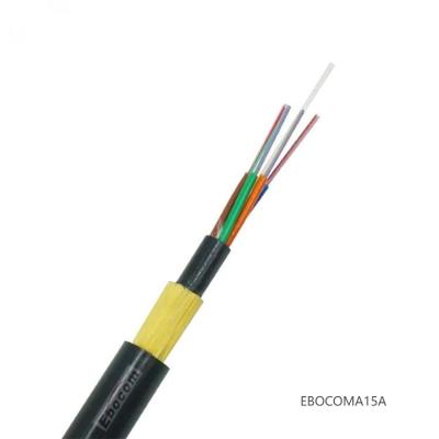 China Outdoor Single/Double Jacket ADSS Fiber Optic Cable with Multi-strand Loose Tube Structure for sale
