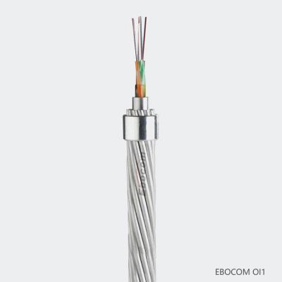 China OPGW Ground Wire Fiber Optical Cable 2 24 166 288 Hilos For Aerial Comunicacion for sale