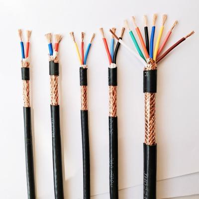 China RVVP 0.3mm2 ~ 2.5mm2 Dubbel afgeschermde flexkabel 2 ~ 6 kernen Veiligheidssignaalkabel Te koop