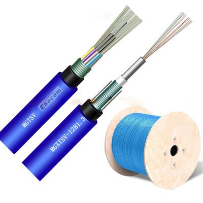 China Mijnbouwvezel-optische kabel MGTSV 60 72 96 kern Dubbele jassen Vlamvertragend voor netwerken Te koop
