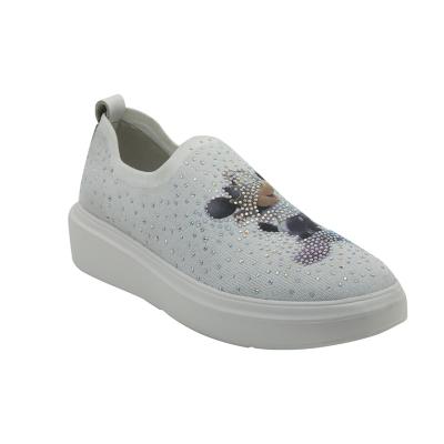 China 2022 Modes Platform Foam Rubber Soft Fly Weaving Slip Cushioning On Shoes Ladies Women Sports Shoes for sale