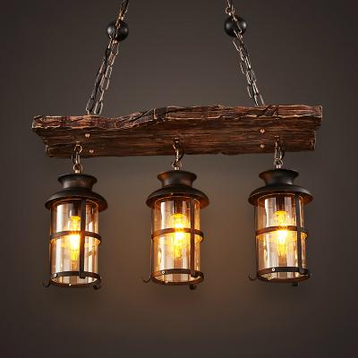 China New Design Vintage Retro Decorative Original Wooden Pendant Lamp Old Wooden Light Indoor Lighting Natural Wood Lights for sale
