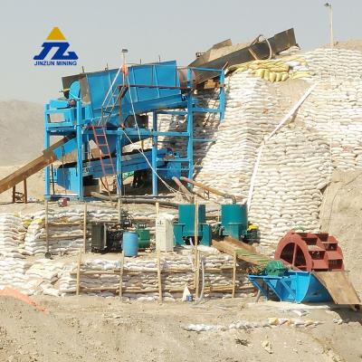 China Gold mining mining gold washing plant trommel rotary screen scrubber with vibrating sluice box for sale