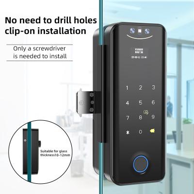 中国 スマートホーム ドアロック ツヤ 顔認識 ガラス ドアロック デジタル 鍵 指紋 パスワード カード 鍵 ドアロック 家庭用 販売のため