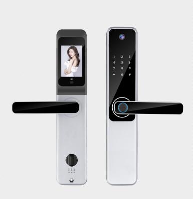 中国 Qleung Tuya Wifi App カメラロック バイオメトリック指紋識別コード ICカードキー S802Pro スマートホームドアロック 販売のため