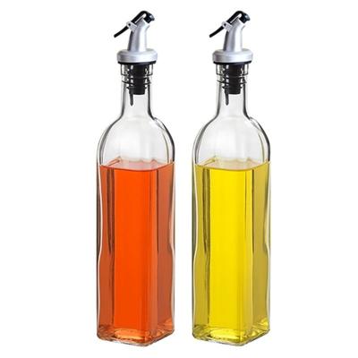 China Frying Oil 500ml 750ml Cooking Tools Condiment Glass Liquid Bottles Oil Spice Bottle Soy Sauce Vinegar Condiment Serve Kitchen for sale