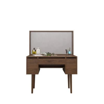 China Modern Simple Modern Bedroom Furniture Dressing Table Makeup With Mirror Wood Dressing Table for sale
