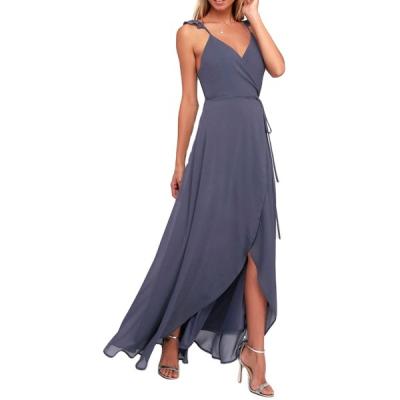 China OEM Supplier International Standard Breathable Modern Designed Luxury Polyester Lady Long Dress for sale