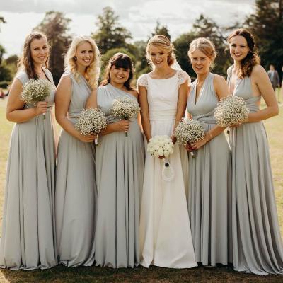 China Multi Style Women's Fashion Wrap Long Maxi Bridesmaid Infinity Convertible Dress for sale