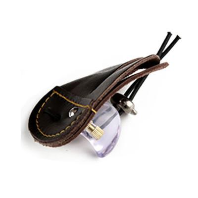 China Universal HJ - 405# Leather Finger Tab Finger Protector For Archery Shooting Cowhide High Quality for sale