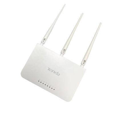 China Fiber patch cord manufacture used 5dBi Wifi router wifi 300mbps English software used router Tenda F-3 English version for sale