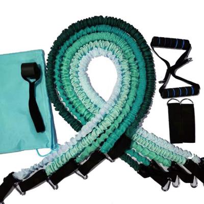 China Fitness Exercise Jump Trainer Sets Resistance Bands Rope Mutual Latex Tubes New Speed Training With Ankle Straps for sale