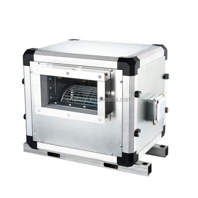 China Environmental Protection Equipment HVAC Galvanized Mild Steel Duct Cabinet Kitchen Exhaust Ventilation Integrated Box Shaped Centrifugal Fans for sale