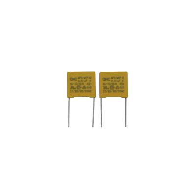 China 2.2UF 275VAC P22.5X2 Safety Capacitor 50/60Hz Dielectric Strength For Electrical Appliances for sale