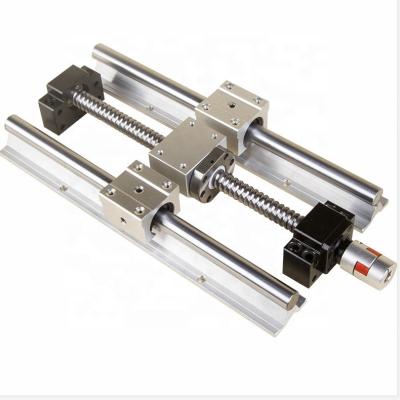 China 100% Linear Motion Interchangeable Aluminum Guide Rail Around Linear Axis SBR25 SBR25UU SBR25LUU Linear Support Rail for sale