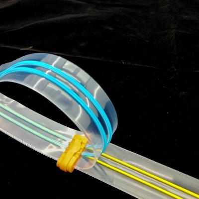 China Durable plastic zipper lock vacuum and seal double track easy open plastic pe packs vacuum zipper double bone zipper for sale