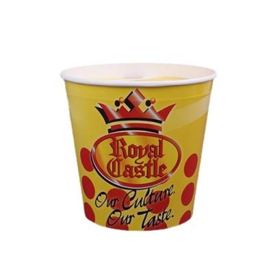 China Recyclable Custom Logo Paper Family Fried Chicken Family Takeout 170oz Food Disposable Packed Bucket for sale