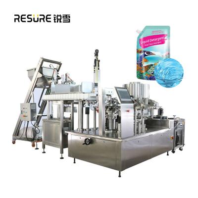 China RESURE RS8Z-JX250 automatic multifunctional food packaging premade bag spout pouch filling machine for sale