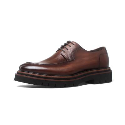 China Fashion Printed Men's Business Elegant Oxford Shoes Platform Lace Up Shoes PE926-B601 for sale