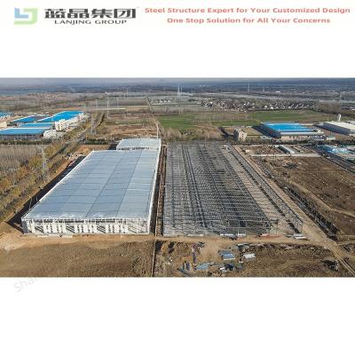 China Professional Prefab Steel Structure Warehouse Workshop Hangar Building for sale