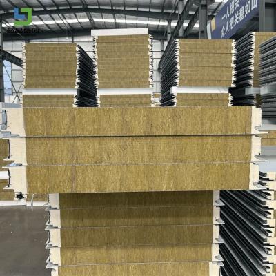China 50 75 100mm Sandwich Roof Sheet Rock Wool Purifying Discount Insulation for sale
