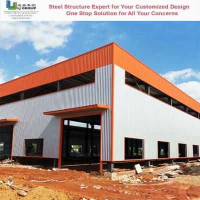 China Sandwich Panel Steel Frame Structure Anti Corrosion Steel Bolted Connection for sale