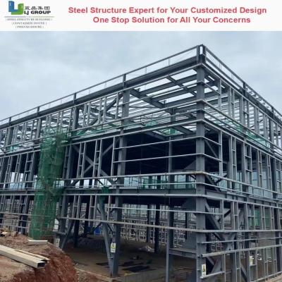 China Corrugated Color Steel Sheet Steel Structure Building Custom Layout CE for sale